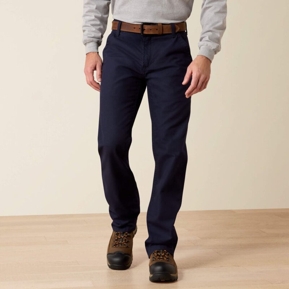 Ariat FR M4 Relaxed Workhorse Boot Cut Pant, 36 X 32, Navy